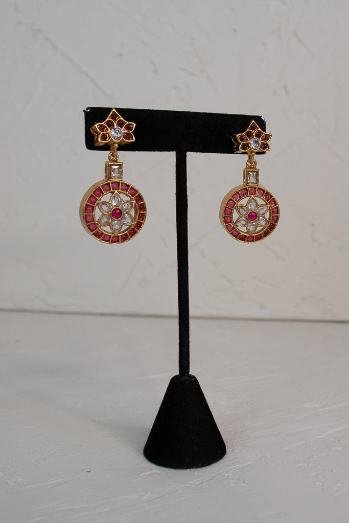 Long Kemp Necklace Set - Ruby