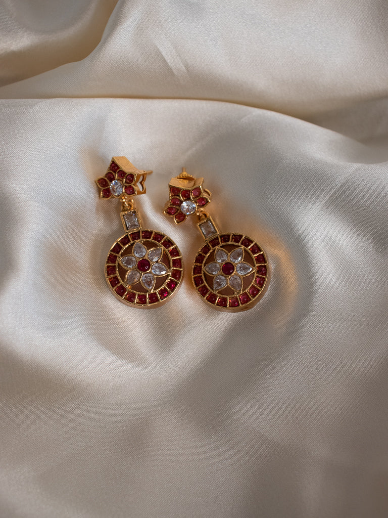 Long Kemp Necklace Set - Ruby