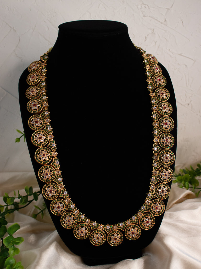 Long Kemp Necklace Set - Green