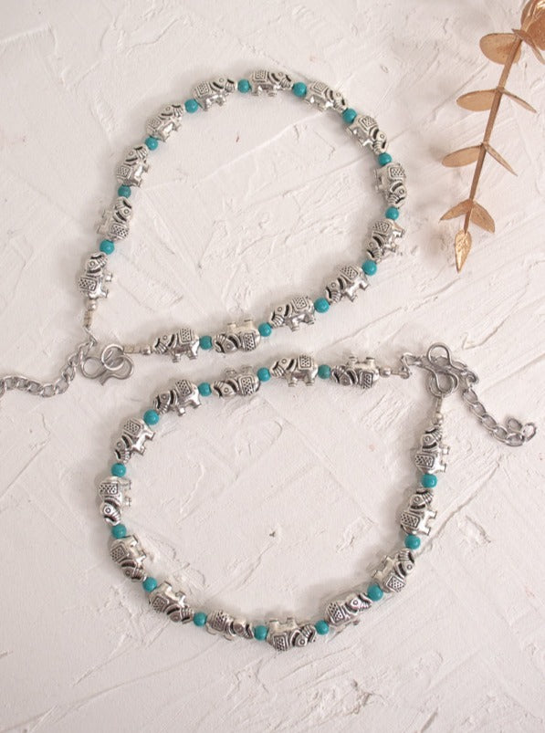 German Silver - Blue
