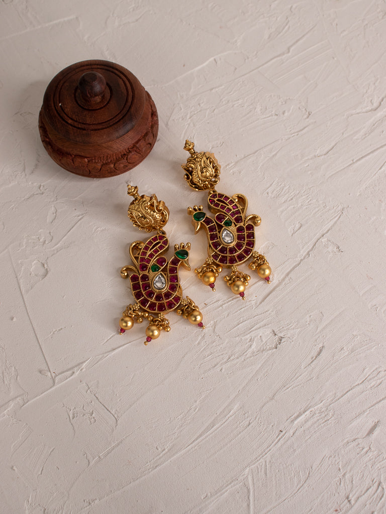 Peacock Kemp Short Neckpiece Set