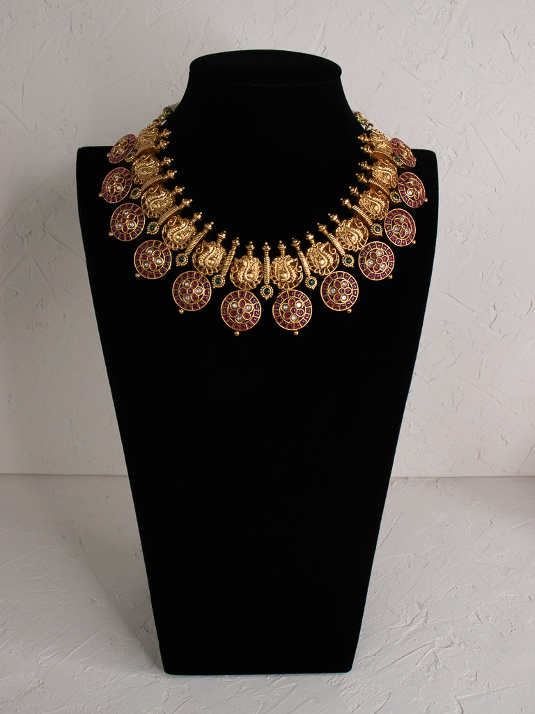 Peacock Kemp Short Neckpiece Set
