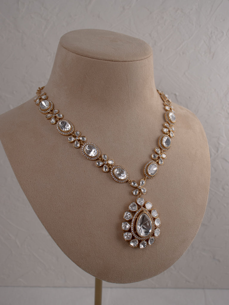 Aaina - Short Necklace - side