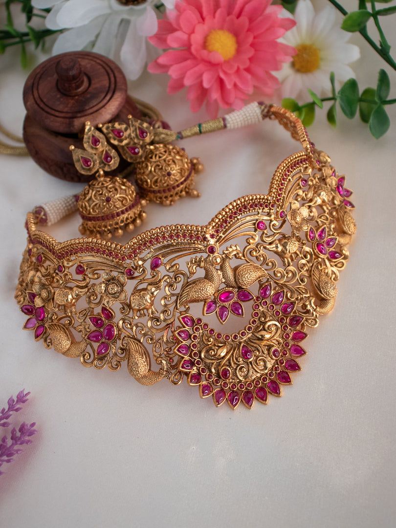 Peacock Choker Set