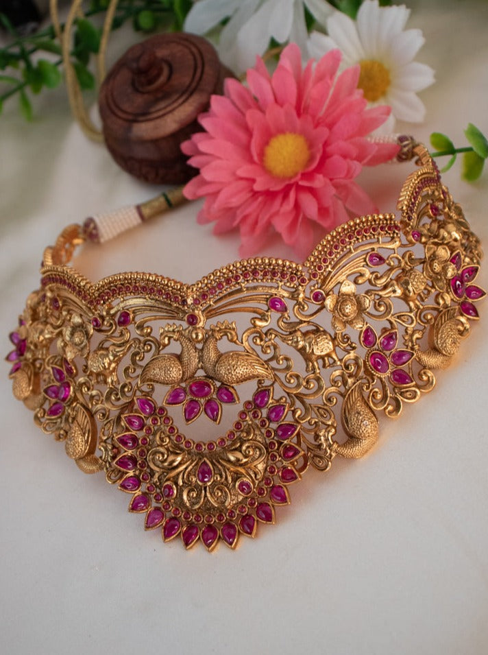 Peacock Choker Set