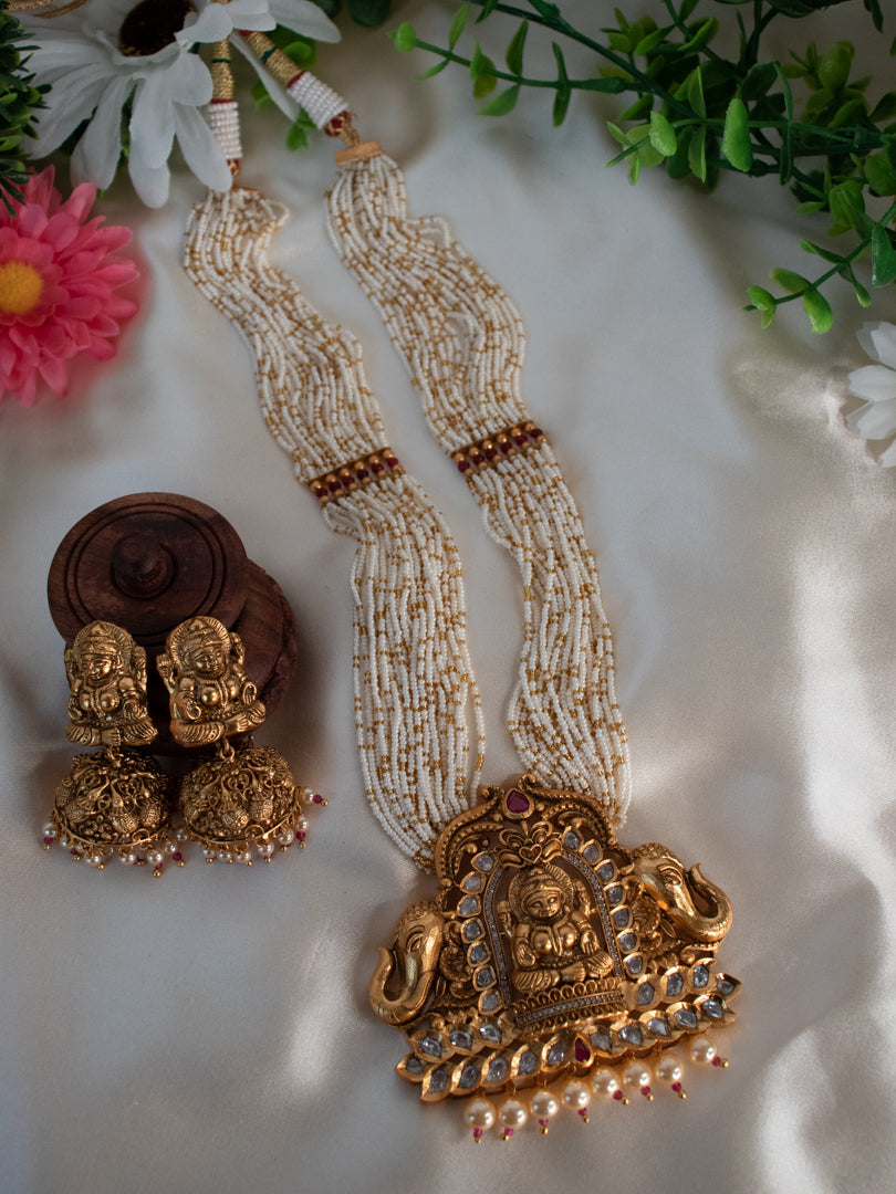 Lakshmi Mala - Red Beads
