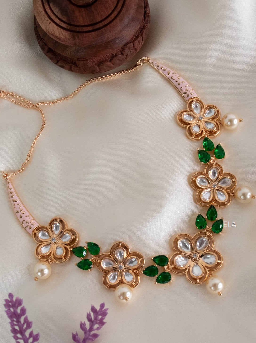 Flower Neckpiece - CZ