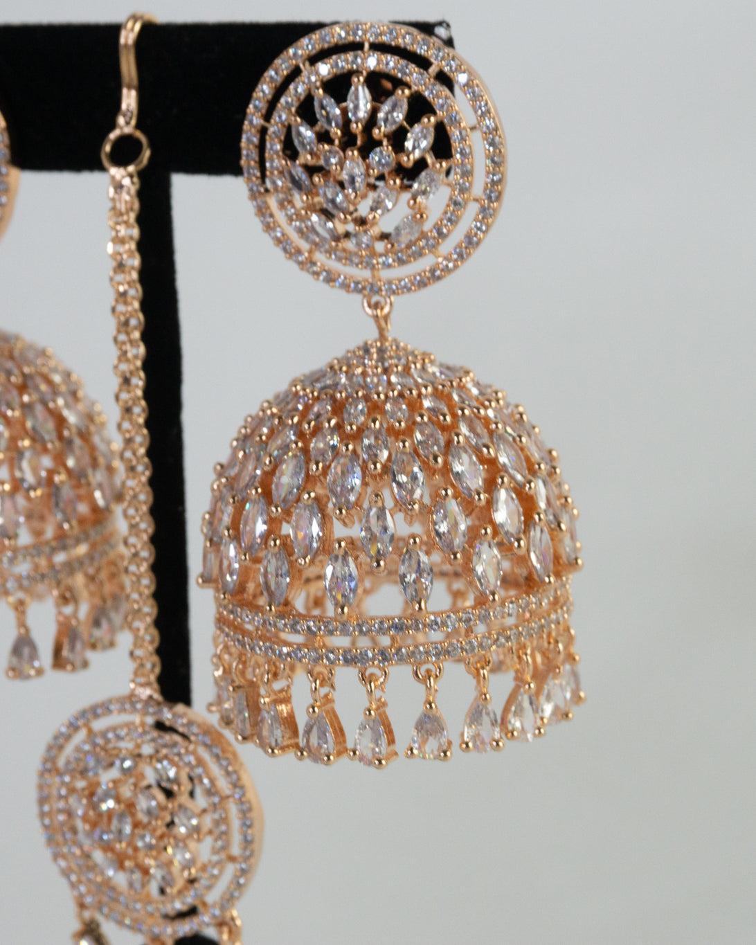 American Diamond Jhumkas