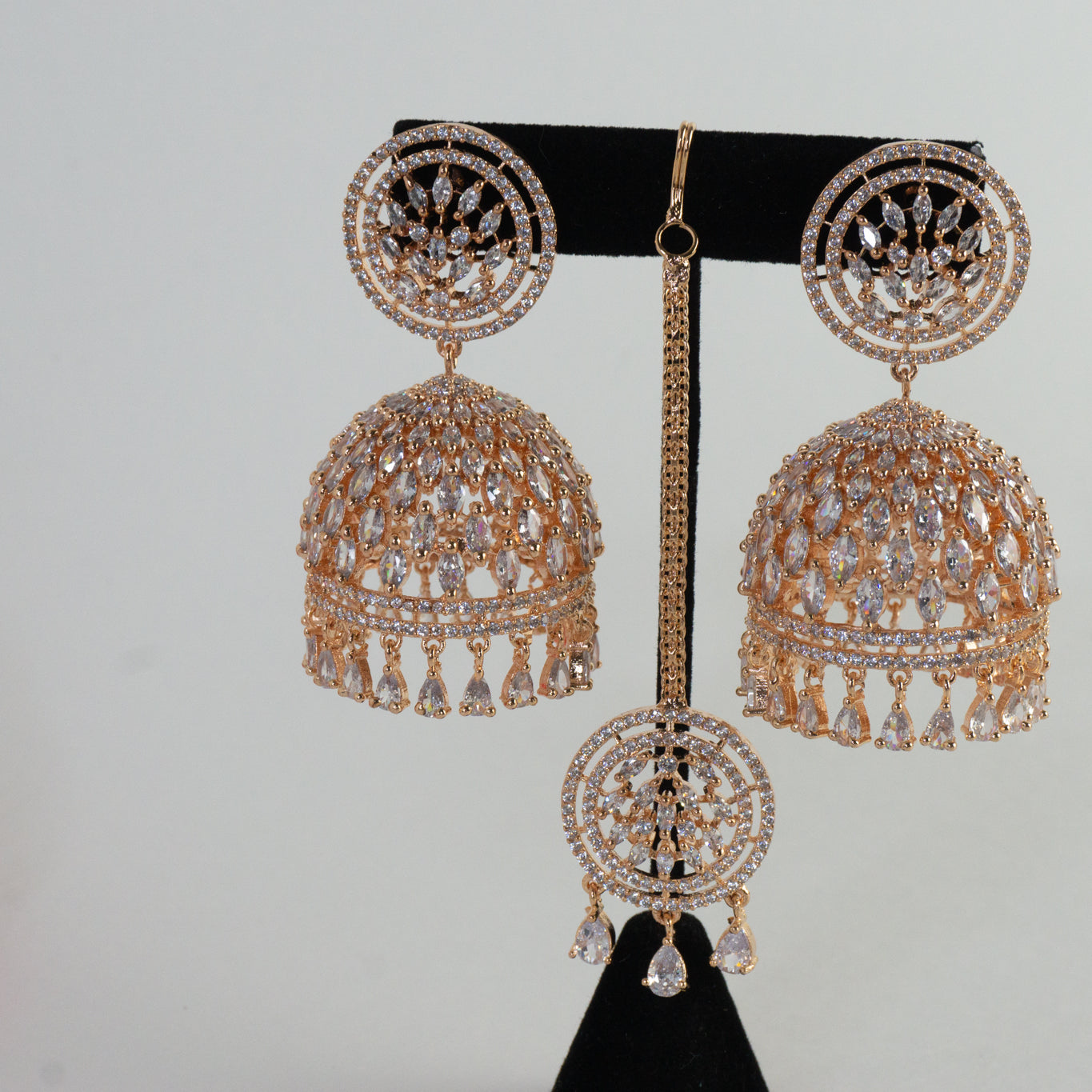 American Diamond Jhumkas