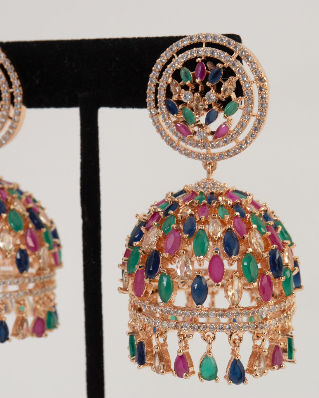 American Diamond Jhumkas