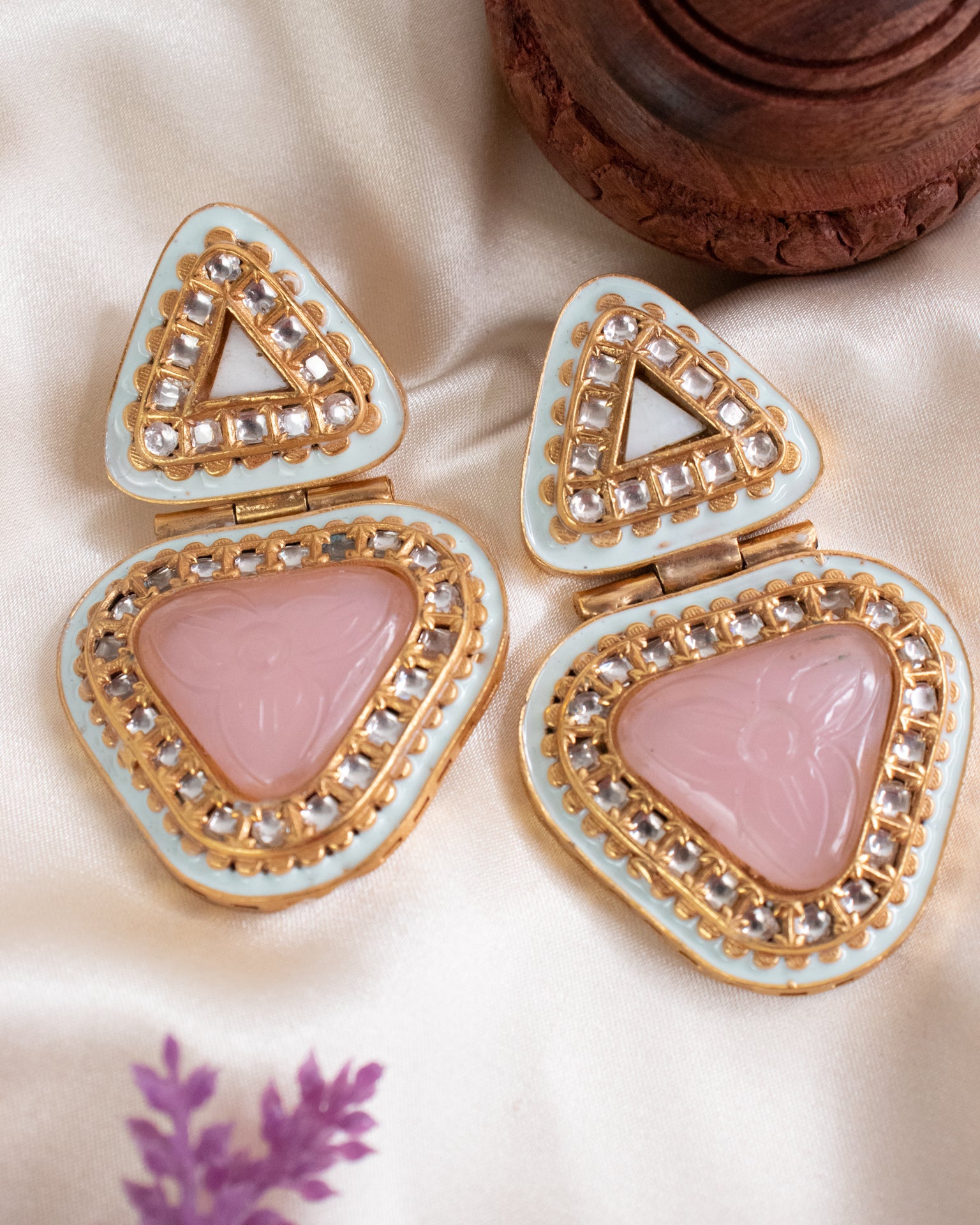 Classic Kundan Pink Earring