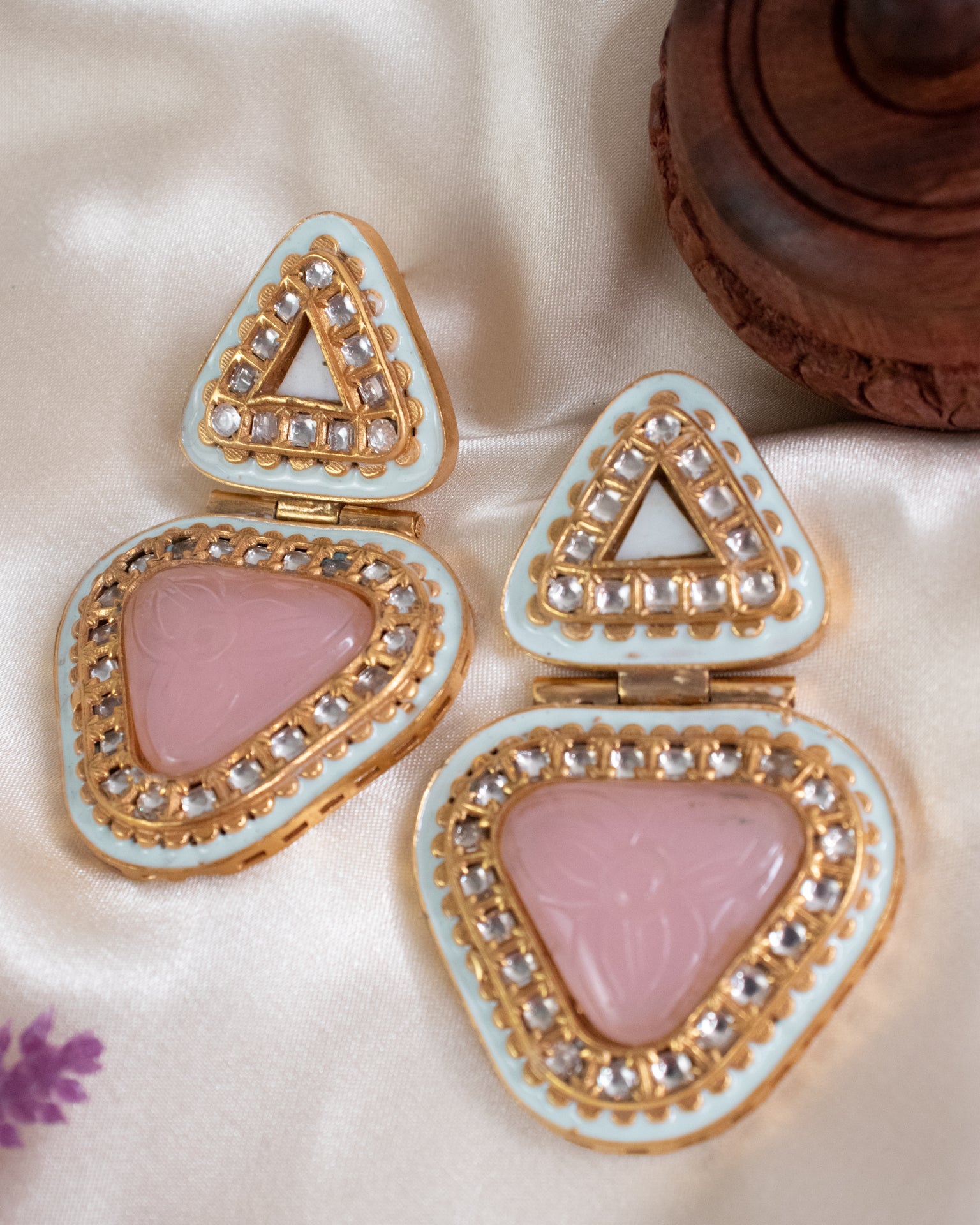 Classic Kundan Pink Earring