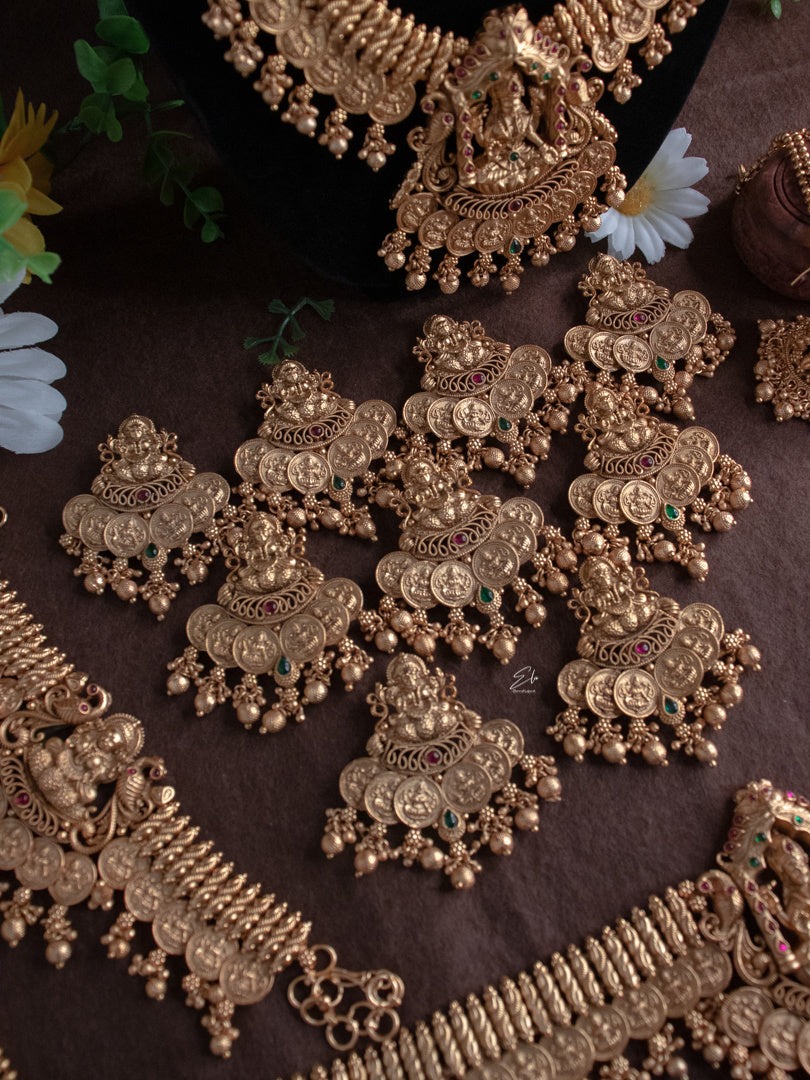 Traditional Temple Lakshmi Bridal Set