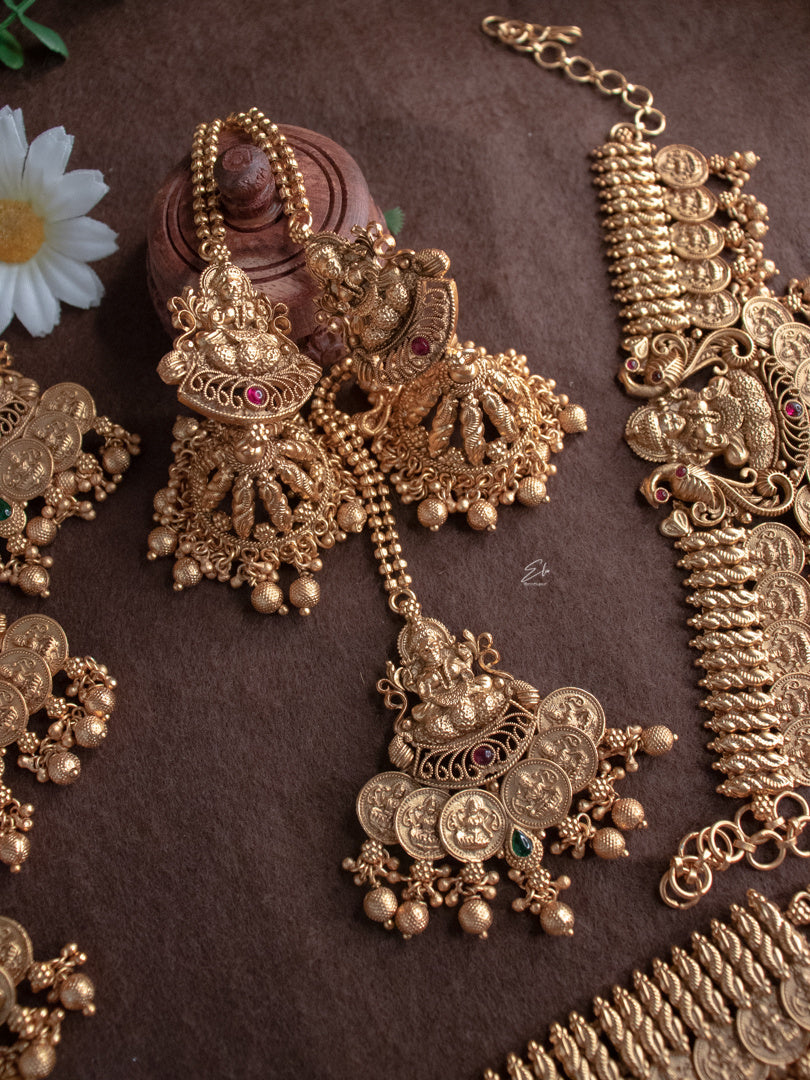 Traditional Temple Lakshmi Bridal Set