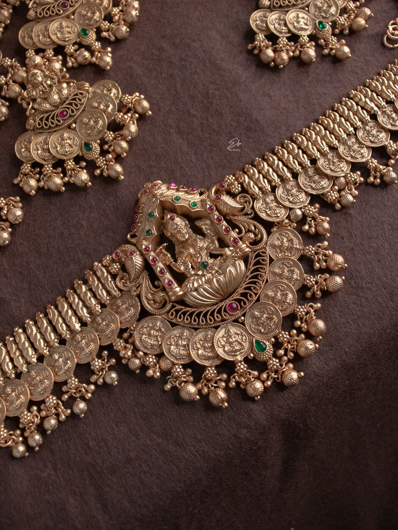 Traditional Temple Lakshmi Bridal Set