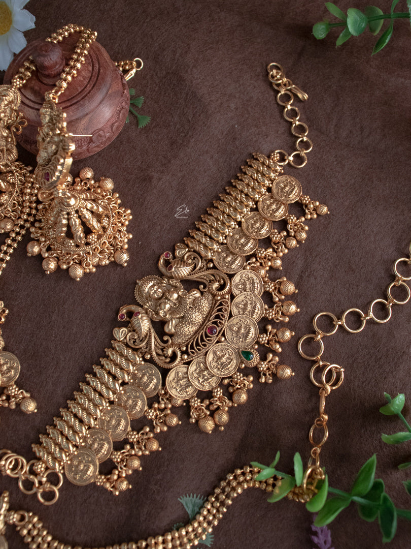 Traditional Temple Lakshmi Bridal Set