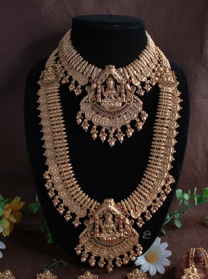 Traditional Temple Lakshmi Bridal Set