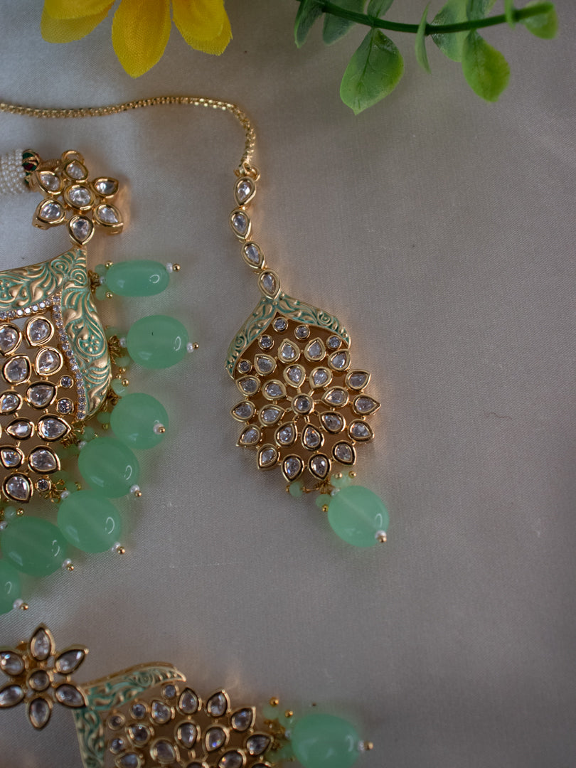 Choker set - Pastel Green - elastories