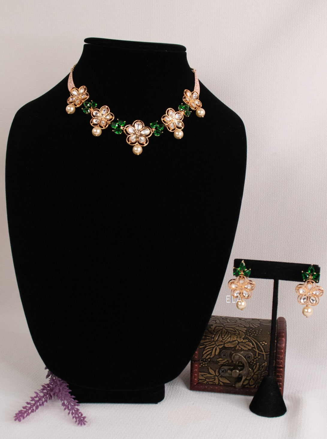 Flower Neckpiece - CZ