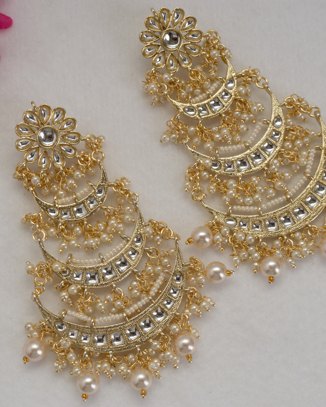chandbali Kundan earring
