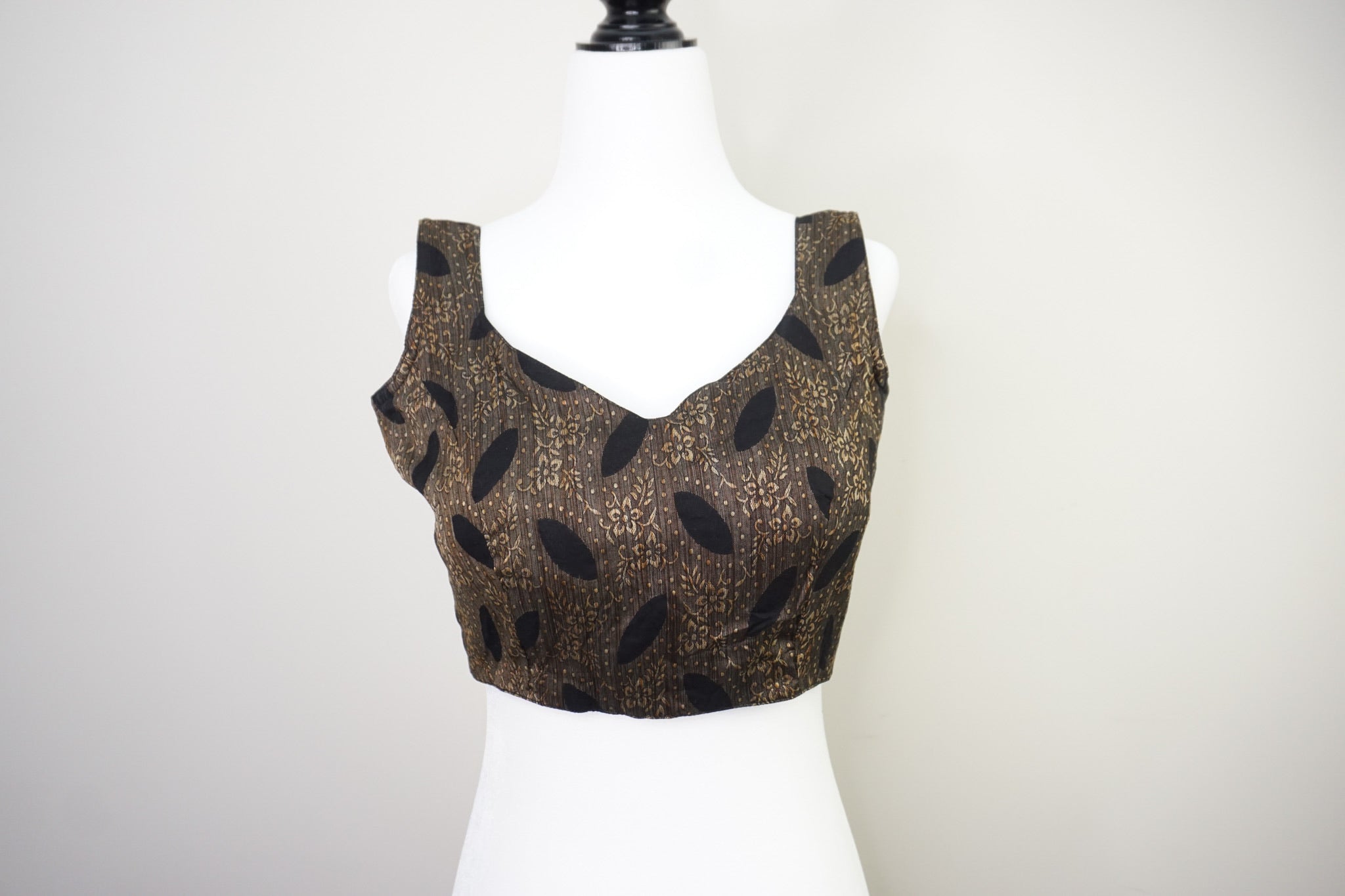 Black Crop top Blouse