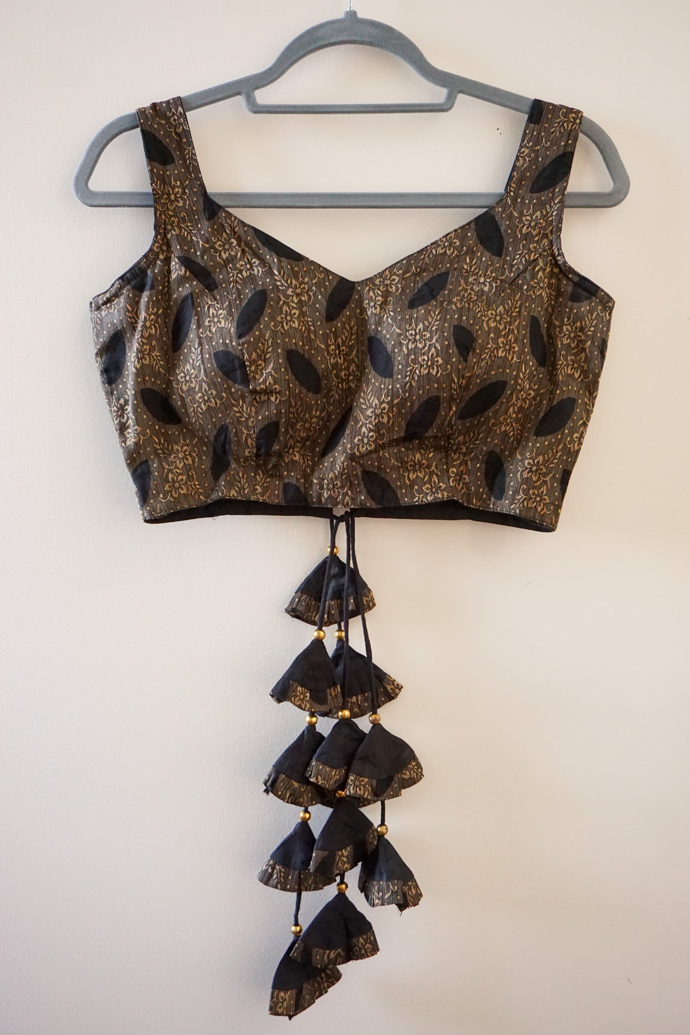 Black Crop top Blouse