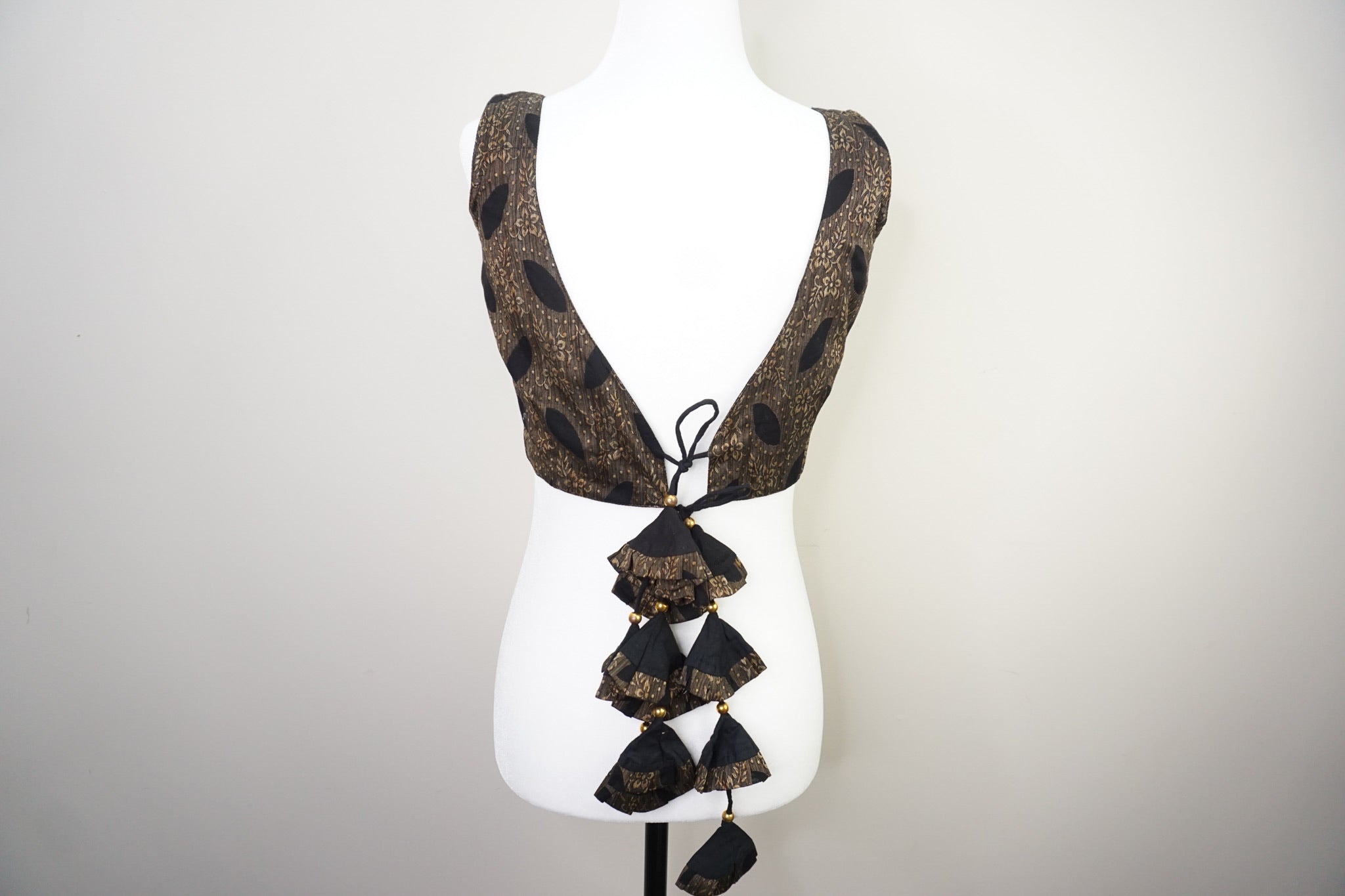 Black Crop top Blouse