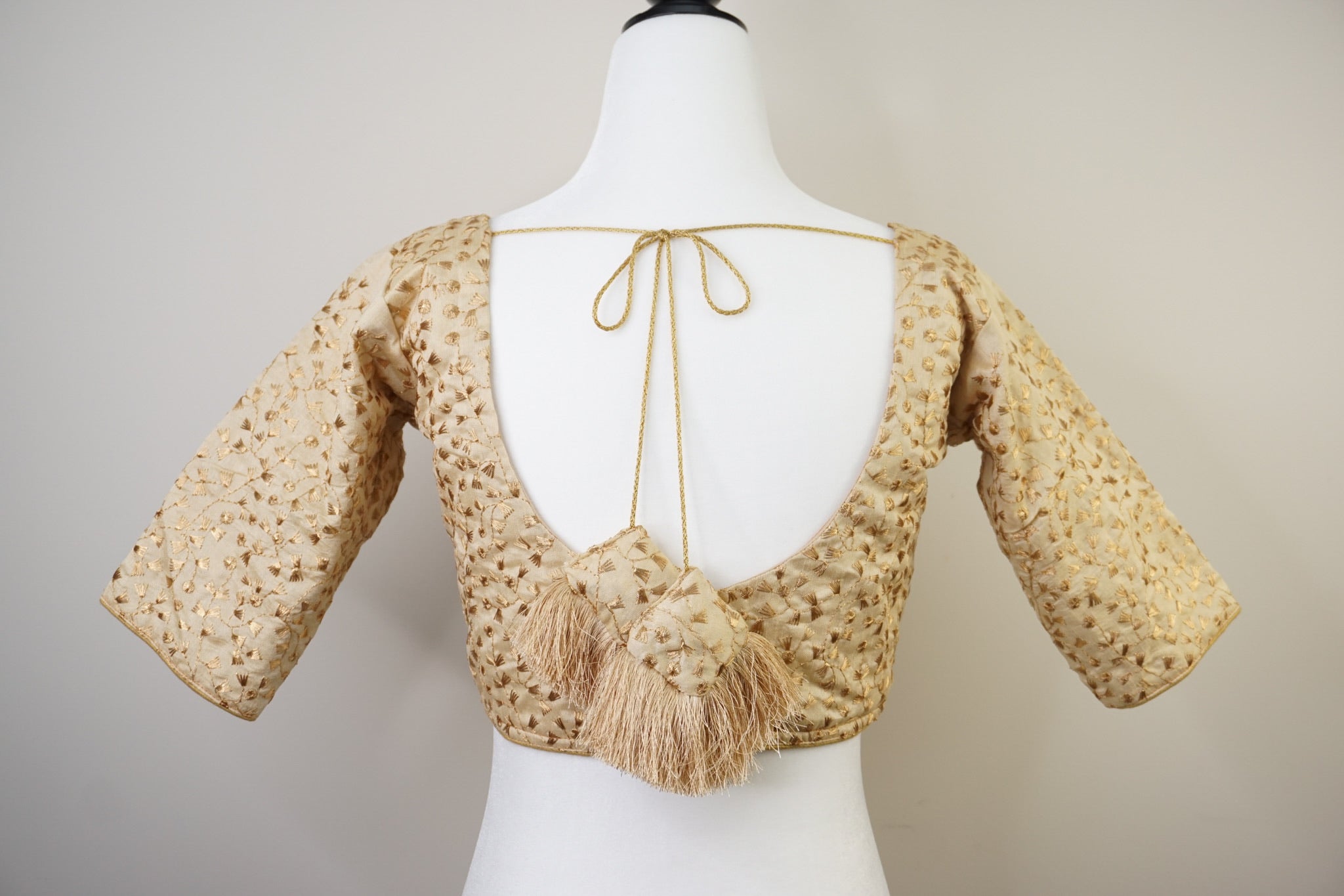 Embroidered Silk Blouse