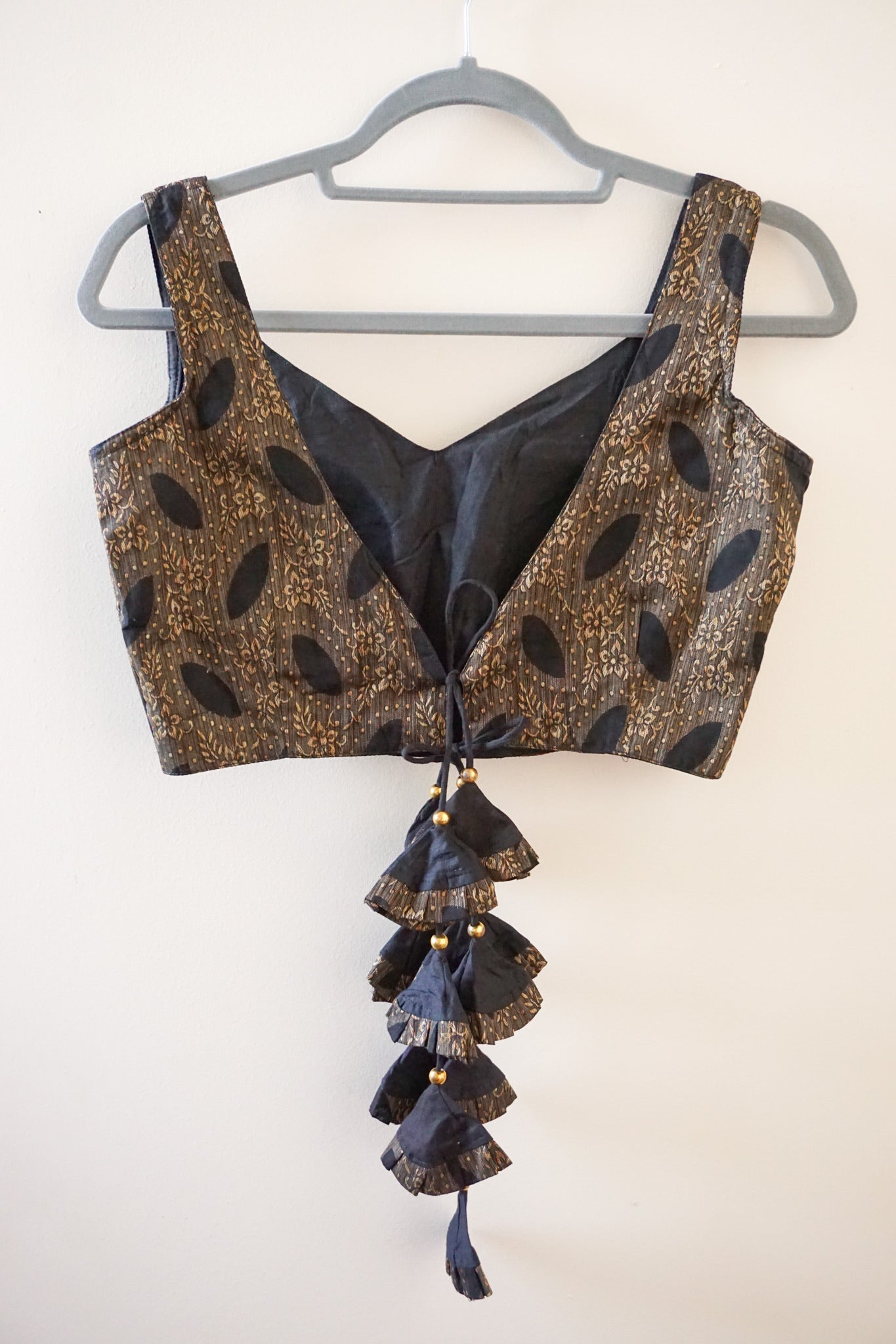 Black Crop top Blouse