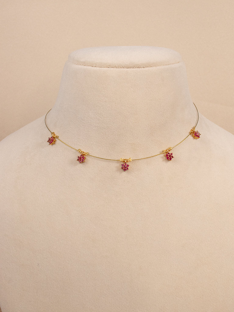 Blossom Airy Pendant - Ruby