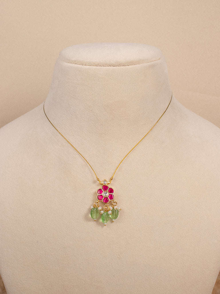 Fleur Airy Pendant - Ruby