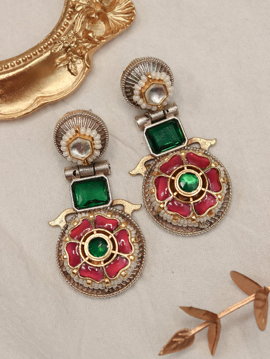 Fusion German Silver With Kundan