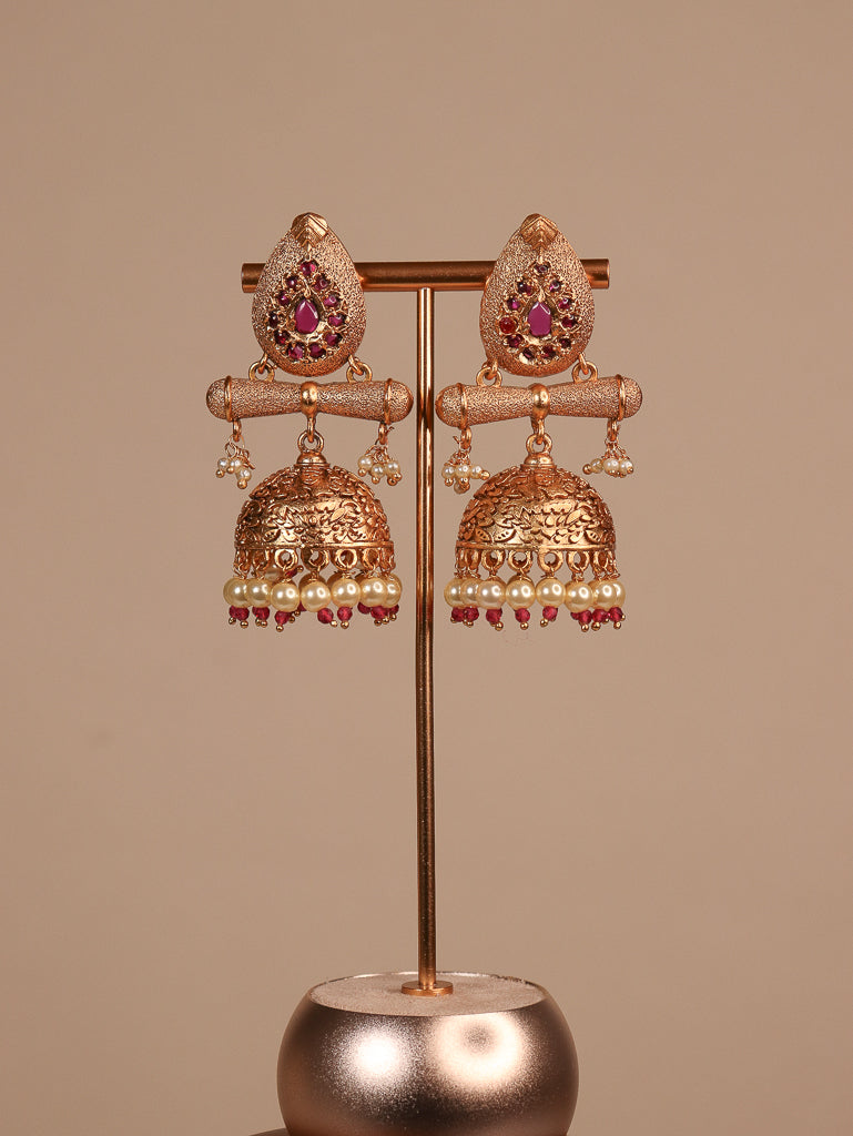 Antique Gold Look Alike Jhumkas