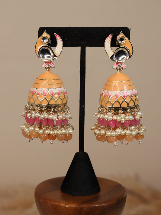 Meenakari Jhumkas