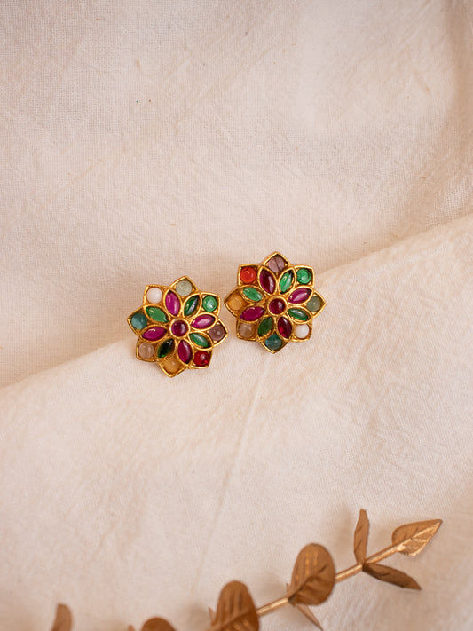 Floral Studs - Multicolor