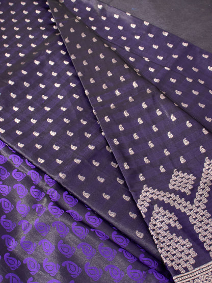 Purple Semi Banaras - S013