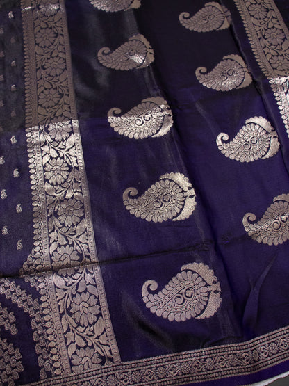 Purple Semi Banaras - S013