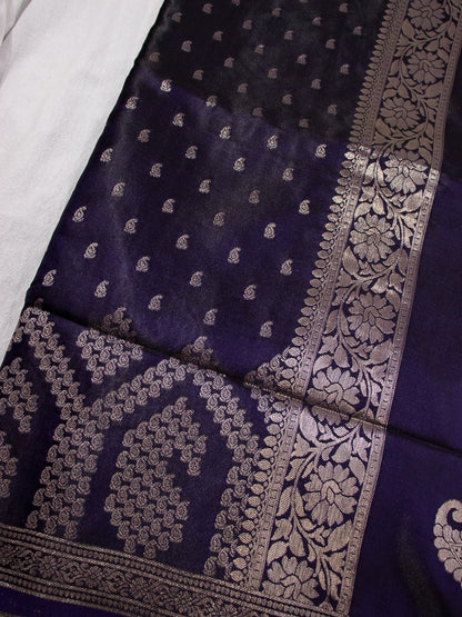 Purple Semi Banaras - S013