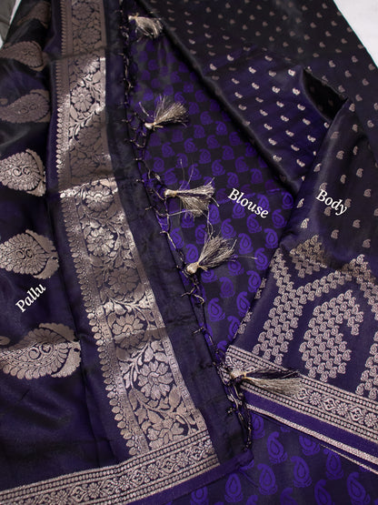 Purple Semi Banaras - S013