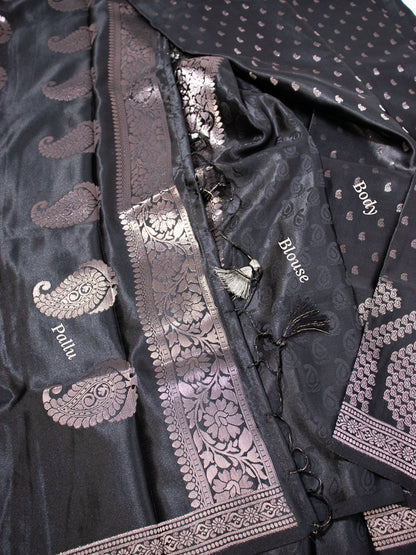 Black Semi Banaras - S010