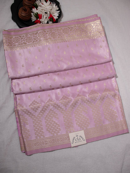 Pastel Pink Semi Banaras - S011