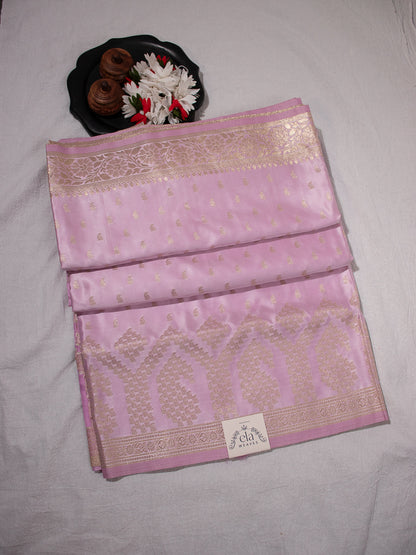 Pastel Pink Semi Banaras - S011