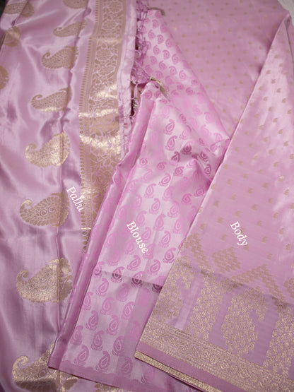 Pastel Pink Semi Banaras - S011