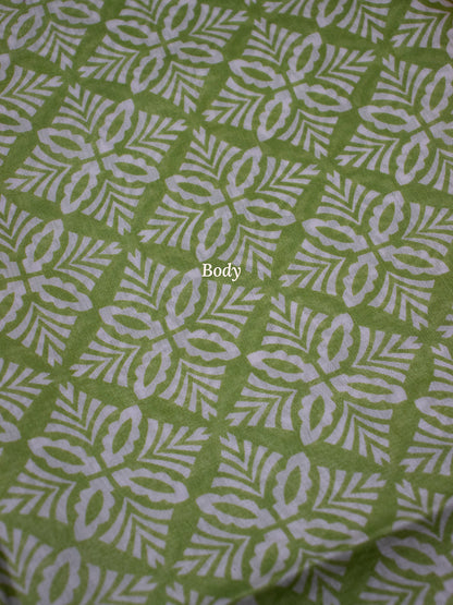 Green Semi Chanderi - S029