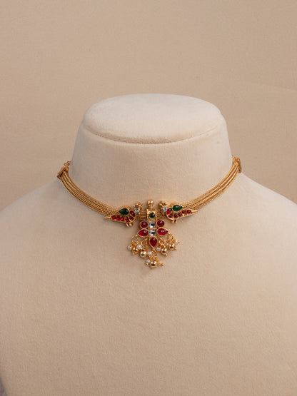 Parrot Motif Choker/Necklace - Pocket Friendly