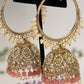 Gold Polki Jhumkas