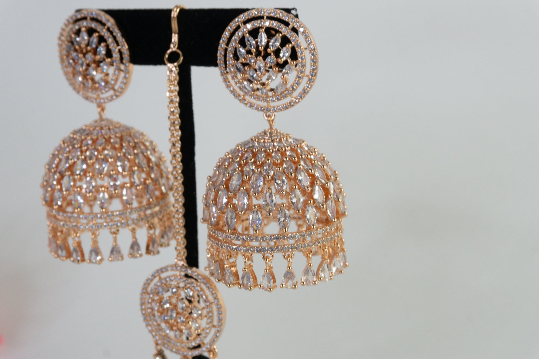 American Diamond Jhumkas