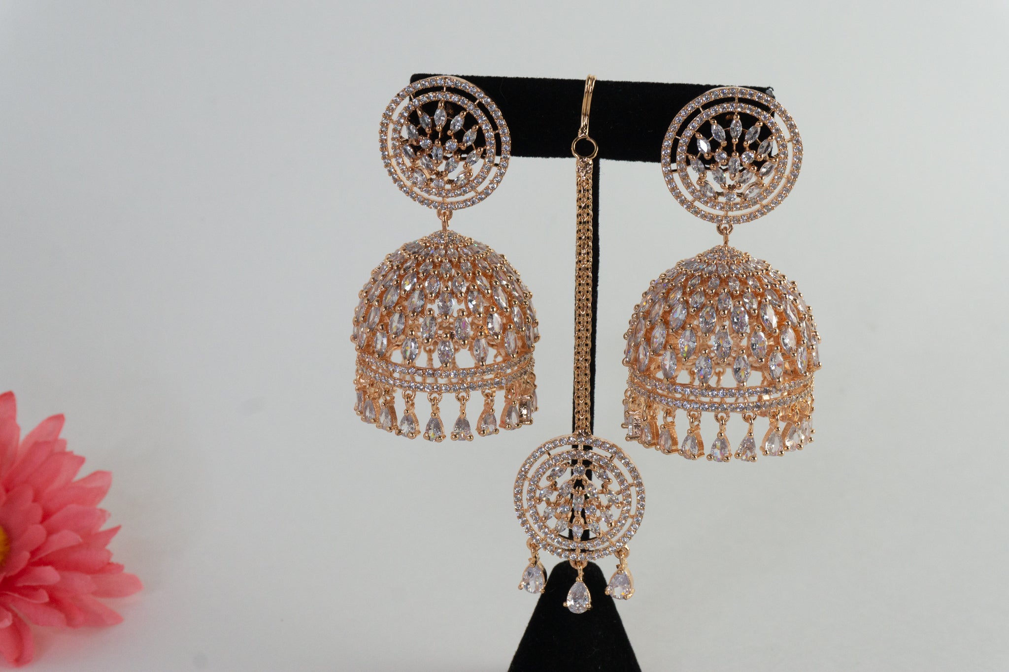 American Diamond Jhumkas