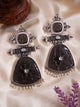 Boucles d'oreilles oxydées surdimensionnées - Tenue de soirée
