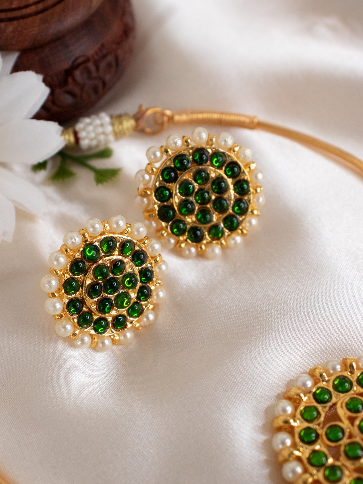 Addigai Design Simple Traditional Kemp Addigai Set - Green – Ela Stories